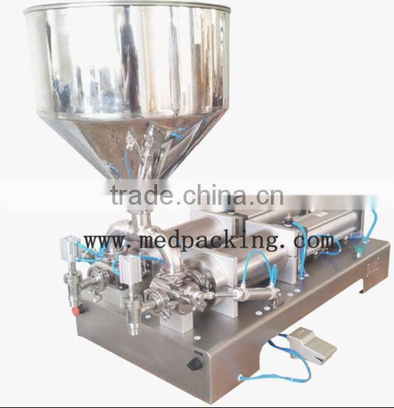 50-500ml Stainless Steel Piston Double Heads Paste Filling Machine,Honey Stick Sacue Filling Machine