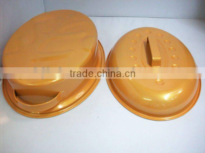 colorful ceramic coating roasting pan