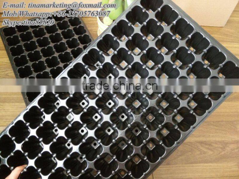 Hot Selling High Quality 72 Cell Plug PS Plastic Material Seed Plant Nursery Growing Tray for Gardening