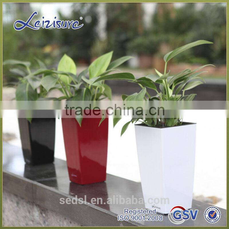 indoor square planter flower pots,decoration vase ,garden gnome flower pots