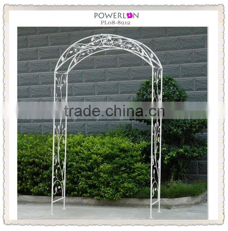 eco-friendly western white metal flower arch