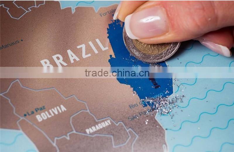 Scratchable Off World Map Large Places I've Been World Travel Map Great Scratchable World Map Gift For Any Traveller