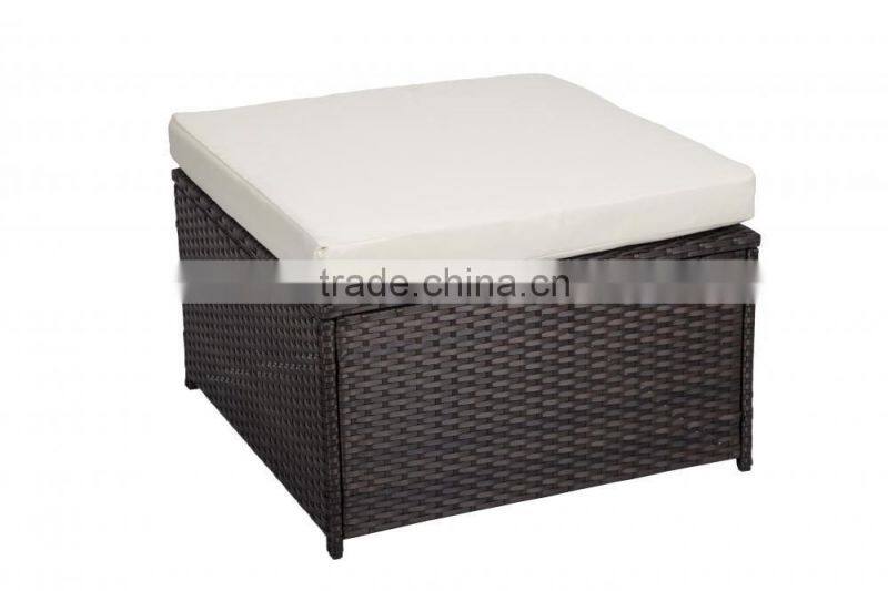 6 PCS Outdoor Patio Sofa Set Sectional Furniture PE Wicker Rattan Deck Couch