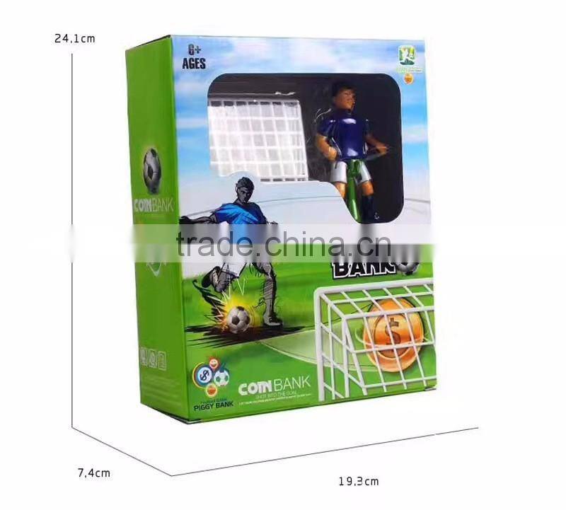 Creative Automatic Football Pitch Shape Saving Pot, Stealing Coin Bank/Plastic Best Gift for Children's Day