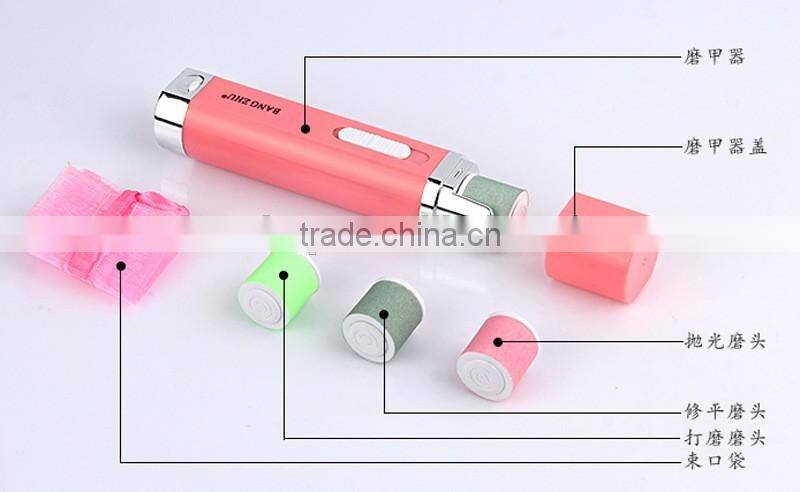 New Arrival Handheld Nail Care Equipment Battery Operate Electric Nail Grinder Polisher