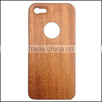 Sapele wood phone case, 100% natural wooden case, single bottom back cover for iphone 5C