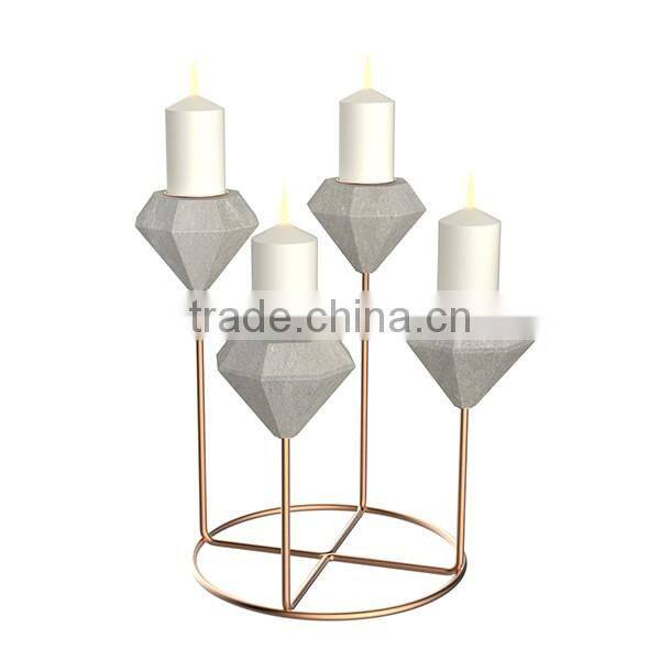 New Year Cute Elephant Shape Ceramic cement Candle Holder