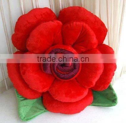 Supply fashion cute plush rose cushion stock small order