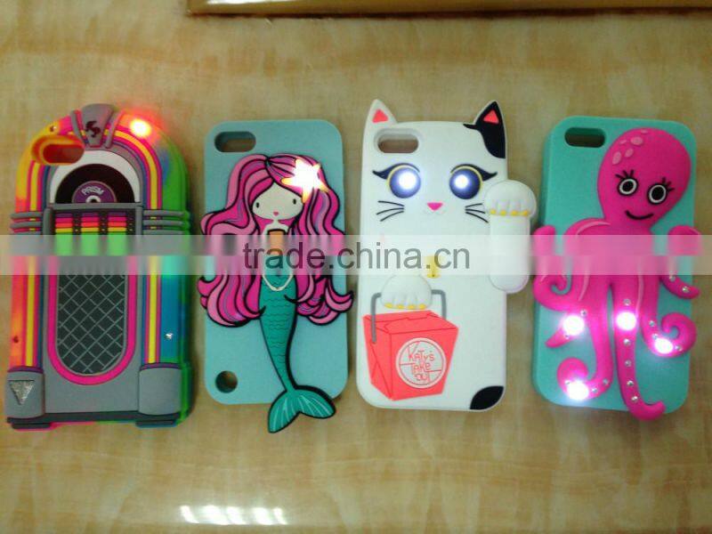 OEM silicone mobile phone cover china fashion 3D silicon phone cases