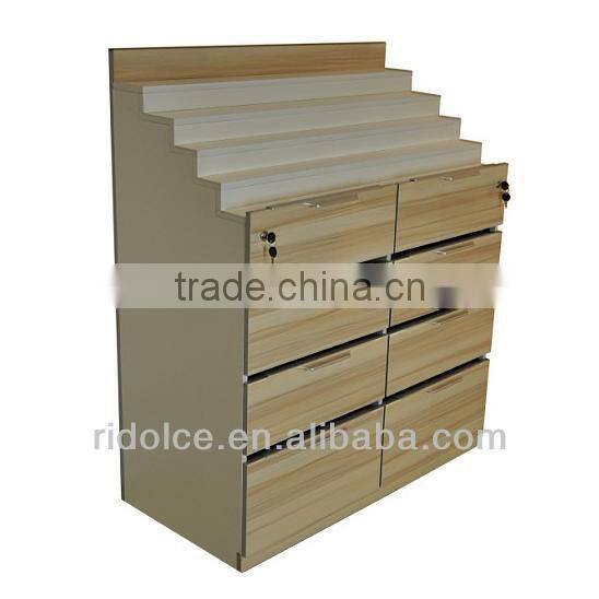 Nail polish organizer case display with cabinet wholesale products for manicure wholesale art supplies TKN-D51219H & TKN-51219