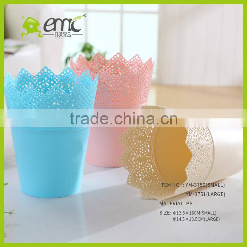 emc Plastic decorative baskets, Plastic round shape hollow baskets for sale