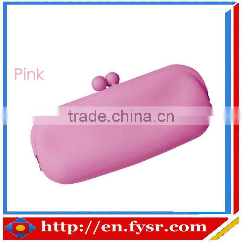 Portable fashion silicone glasses case for kids