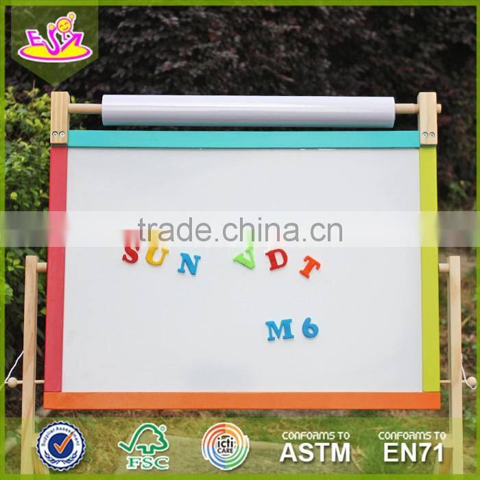 2017 New design wooden magnetic drawing board high quality wood kids drawing board best wood drawing board for toddlers W12B103