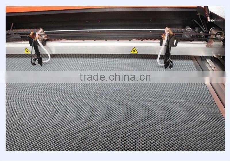two head co2 laser cutting machine 1610 80w