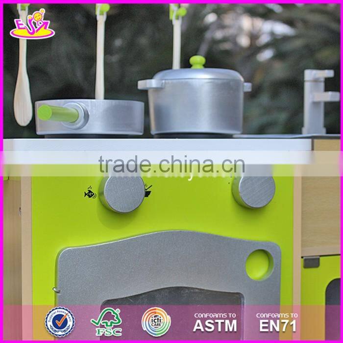 2017 New design kids pretend play toy wooden kitchen preschool children toy wooden kitchen best toy wooden kitchen W10C249