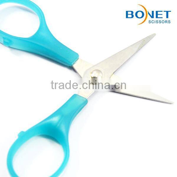 S71030TB 4-3/4" stainless steel school and student transparent blue scissor