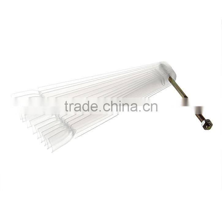 50 Transparent False Nail Art Tips Stickers Display Practice Fan Board