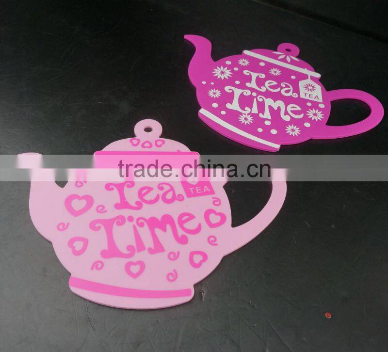 16133 kettle shape unti-skidding table silicone mat