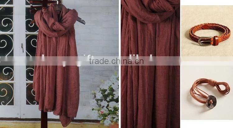 Hot Sale New Arrival Autumn Winter Artesanato Women Scarves Fashion Lengthen Cotton Scarves Warm Solid Scarf