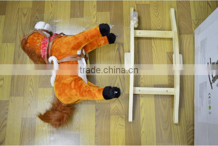 cheap funny products baby wooden rocking horse