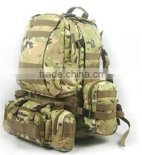 New men's Camouflage backpack outdoor mountaineering bags tactical in the combination of many Backpack