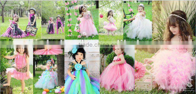 2 layers chrysanthemum dresses baby fairy dresses