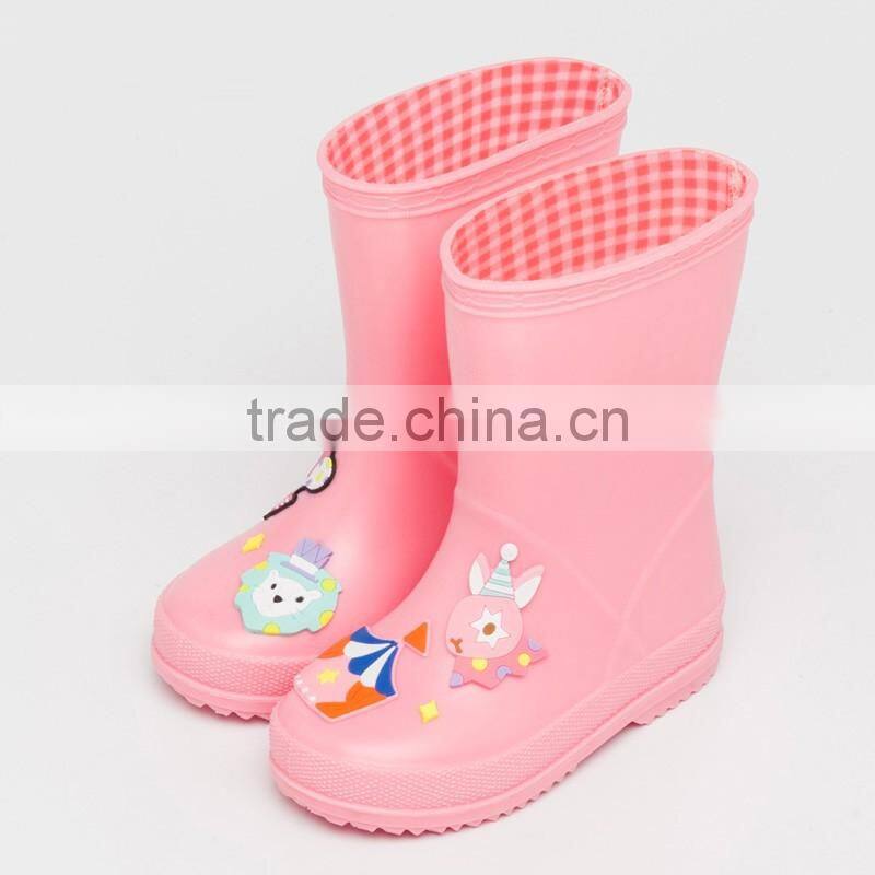 kids cute wellies pvc rain boots manufacturer BSCI hangzhou factory