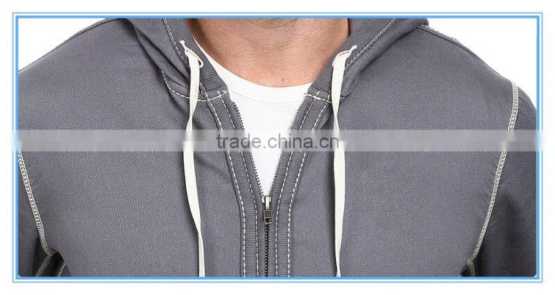 Men's Long Sleeve Contrast Stitch Hoodie