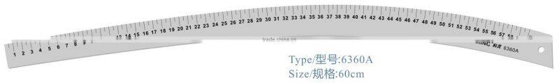 Kearing 40cm & 60cm metric vary form curves (sandwich line) plastic curve FRENCH QUILTING RULER # 6501