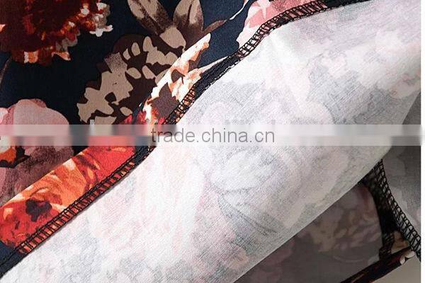 HD-D242 floral women midi bud dress/OEM ladies dress/factory new design