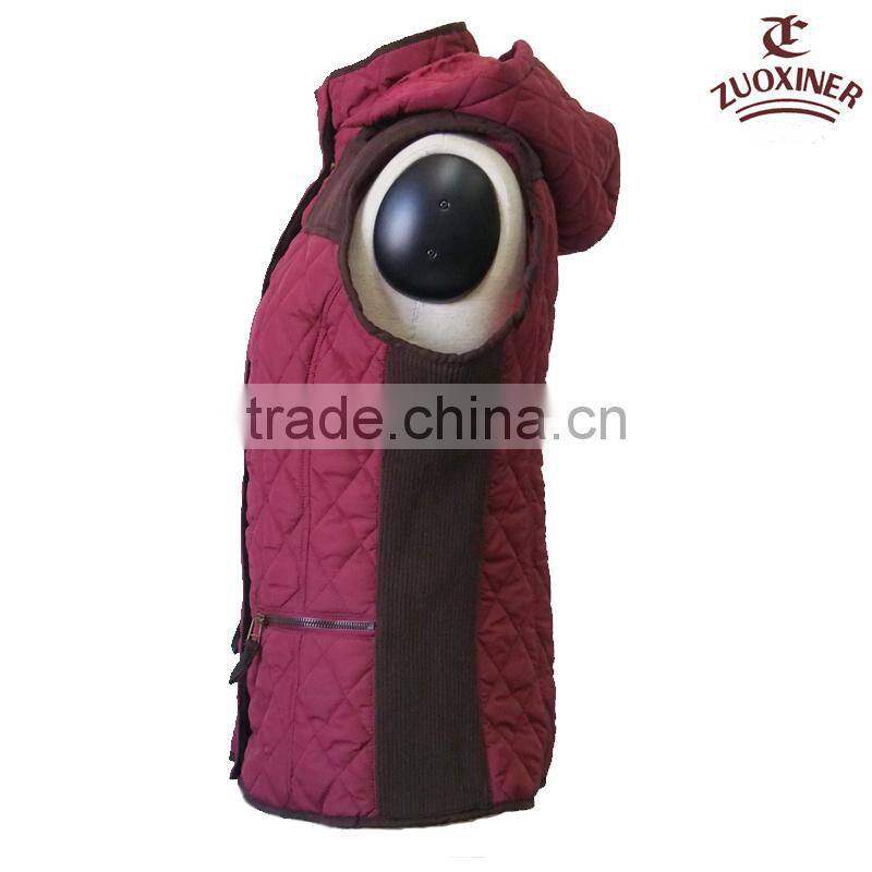 hot sale women's quilting padded cotton jacket 2014