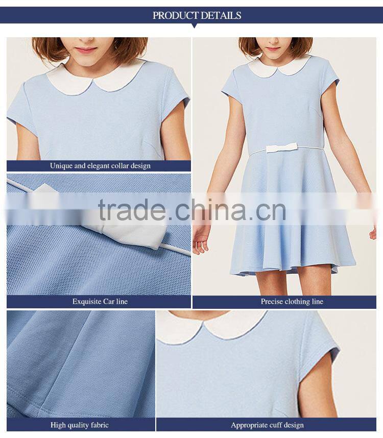 School children's princess skirt 2017 summer new girls' collar dress