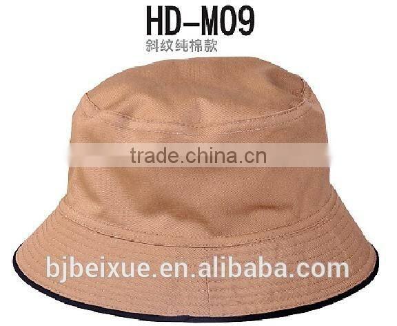 Factory Direct Top Quality Bucket Chrome double sided cotton fisherman plain denim cap