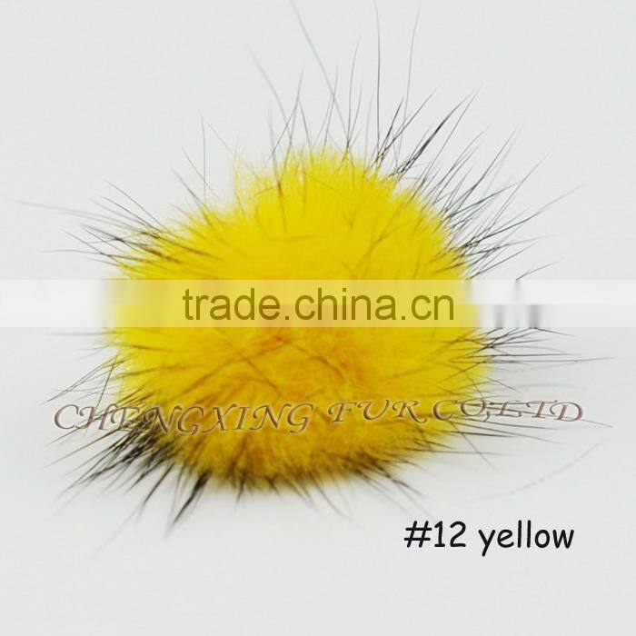 CX-A-27 Genuine Mink Fur Ball Finger Ring