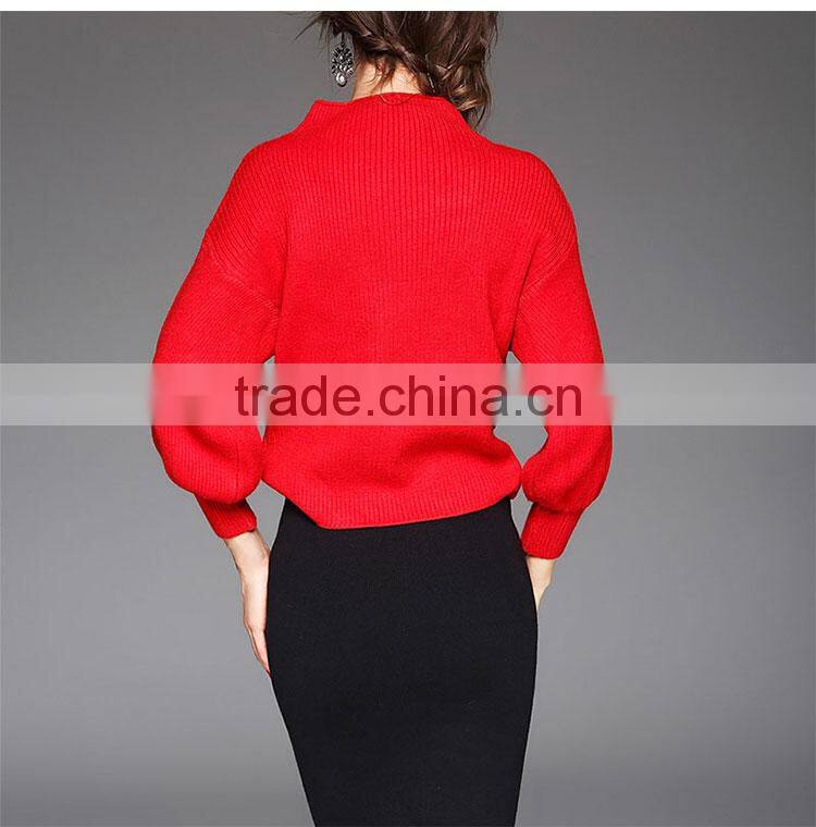 Maxnegio korean style woolen sweater new designs for ladies top