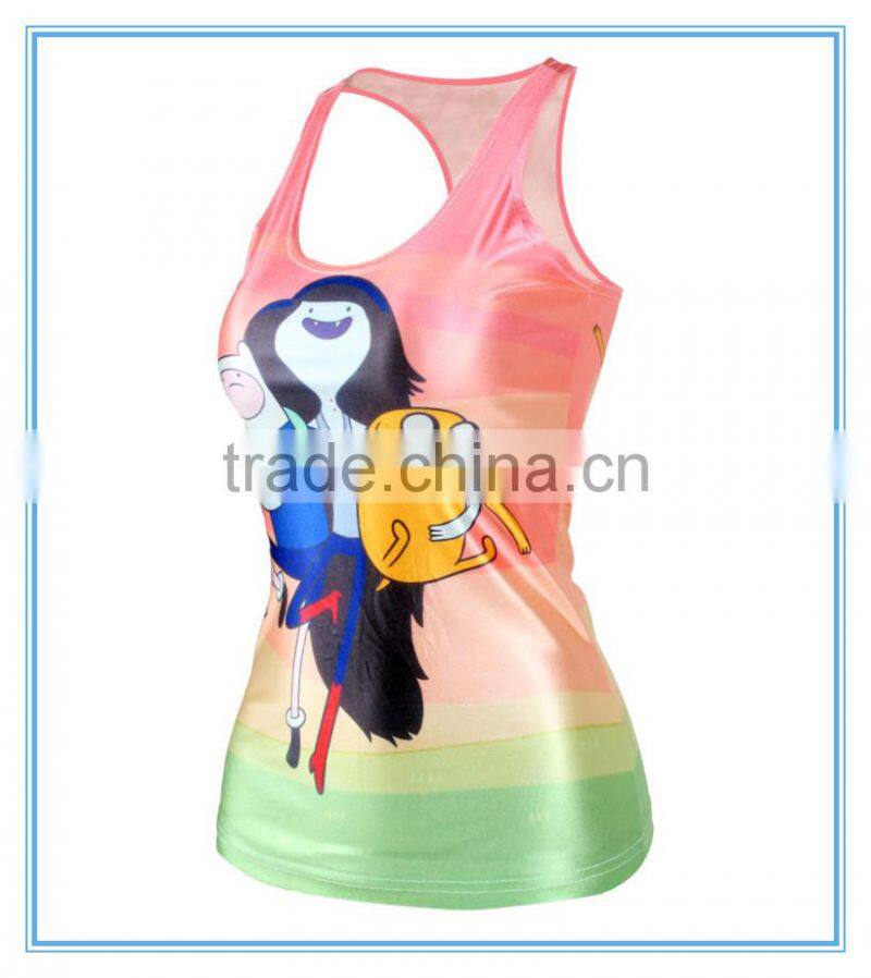 Custom gym stringlet tank top