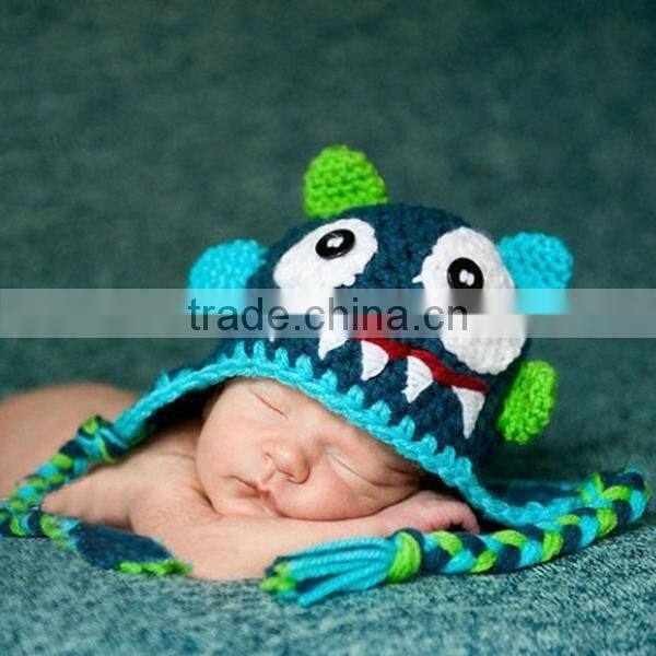 Fashion custom cool winter handmade crochet cartoon hat