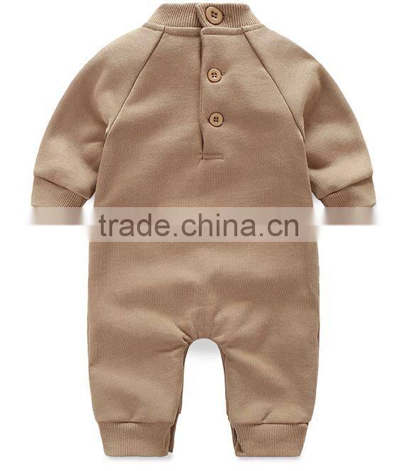 customized warm fleece winter baby rompers lovely baby rompers wholesale 0-6 months baby rompers