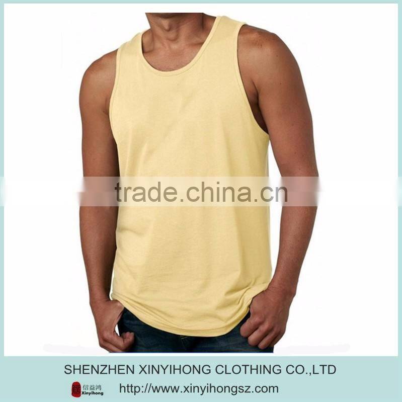anti-pilling fade & shrink-resistant mens gym tank top wholesale