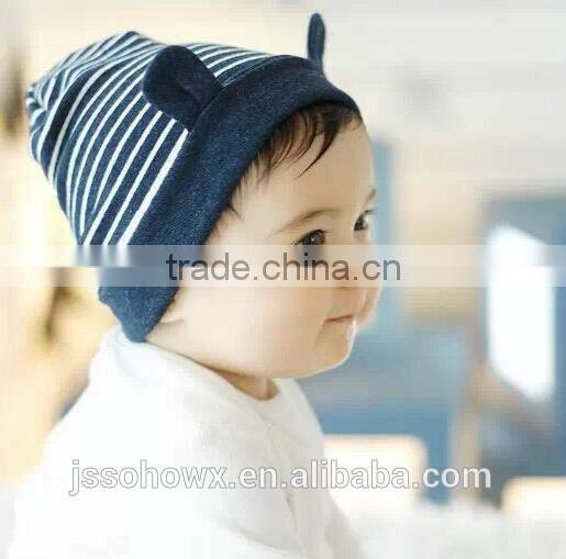 cute bear designer knit cotton baby hat, personalized baby hats