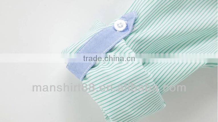 2016 left chest pocket contrast color oxford kids shirt