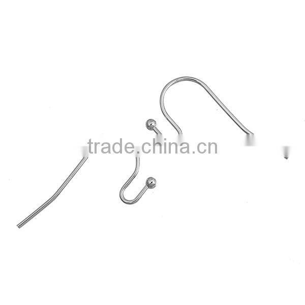 200 PCs Silver Tone Ear Wire Hooks Earring Findings