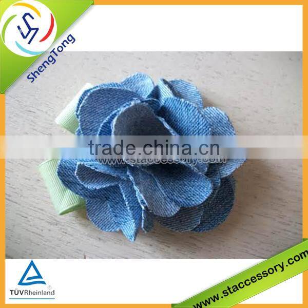 2015 New design fabric flower silk flower export