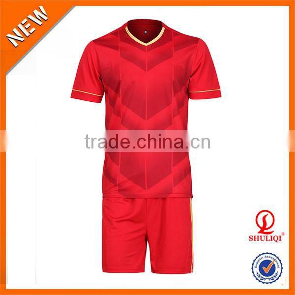 wholesale men sport wear, custom blank soccer jersey H-677