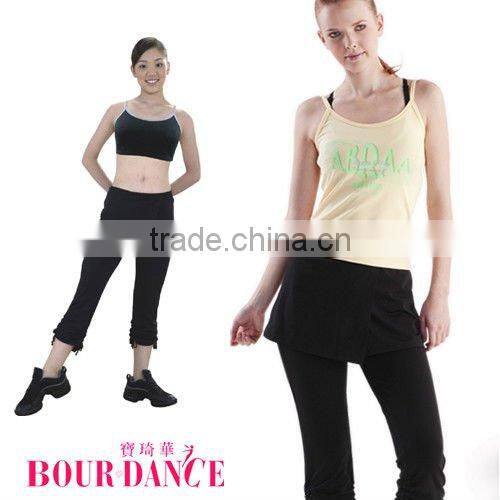 Girl yoga capri skirt pants