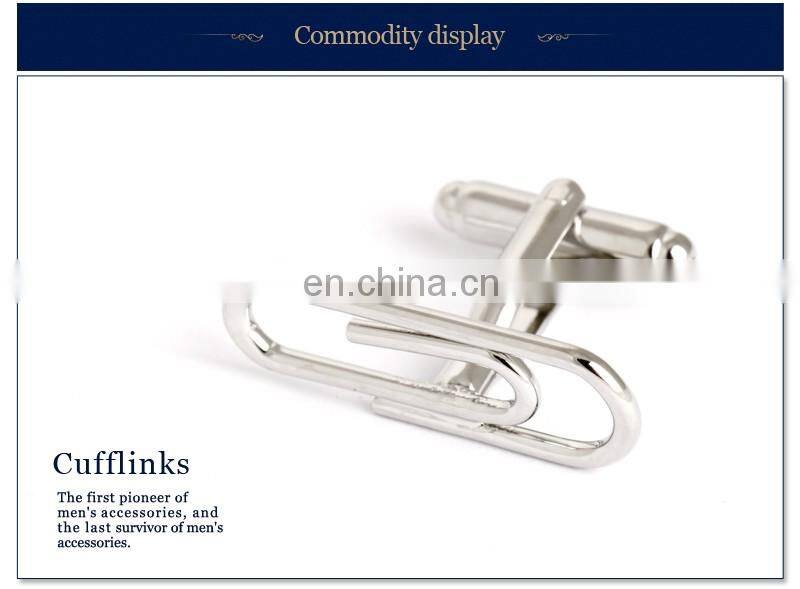 PAPER CLIP CUFFLINKS