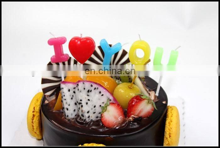 "I Love YOU" letters shaped stick candles for valentine' day decoration