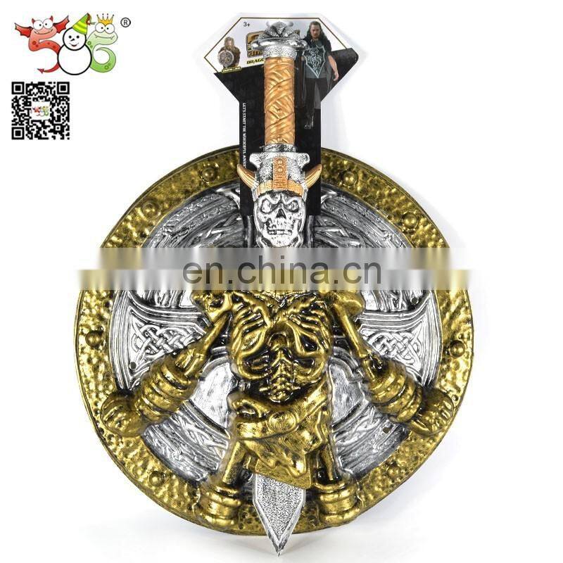 wholesale PVC medieval viking sword and shield set toys