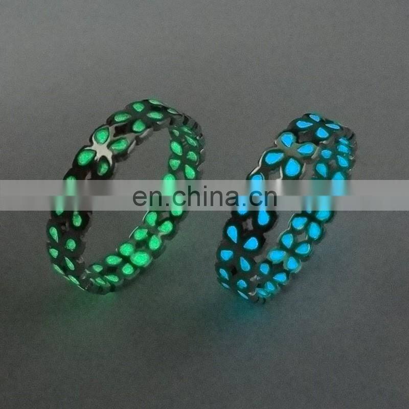 Luck Hollow Out Glow in the Dark Ring Luminous Ring For Men Women