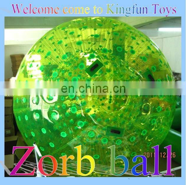 Flash light pvc/tpu body zorb ball for party/event